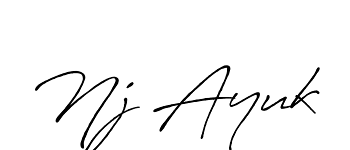 Similarly Antro_Vectra_Bolder is the best handwritten signature design. Signature creator online .You can use it as an online autograph creator for name Nj Ayuk. Nj Ayuk signature style 7 images and pictures png