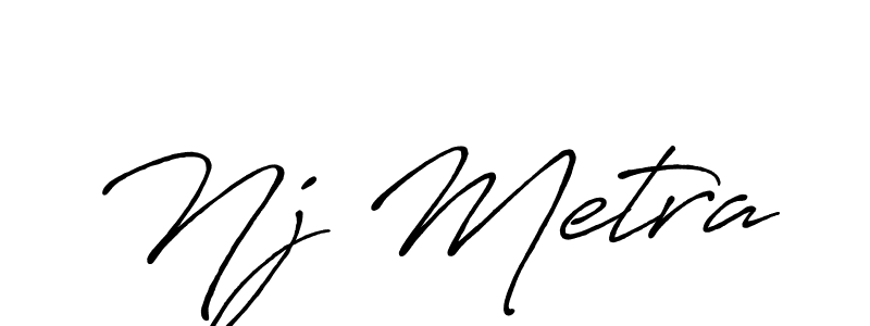 Make a beautiful signature design for name Nj Metra. Use this online signature maker to create a handwritten signature for free. Nj Metra signature style 7 images and pictures png