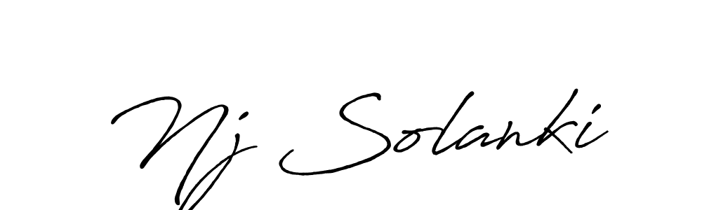 Also we have Nj Solanki name is the best signature style. Create professional handwritten signature collection using Antro_Vectra_Bolder autograph style. Nj Solanki signature style 7 images and pictures png