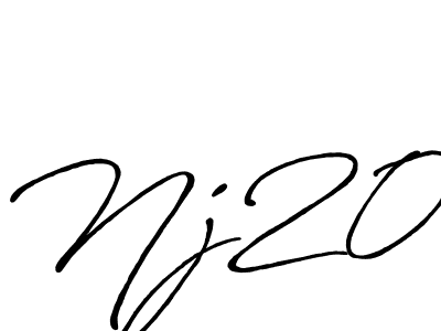 Also You can easily find your signature by using the search form. We will create Nj20 name handwritten signature images for you free of cost using Antro_Vectra_Bolder sign style. Nj20 signature style 7 images and pictures png