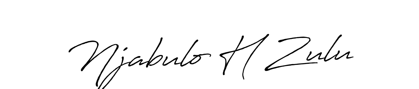 It looks lik you need a new signature style for name Njabulo H Zulu. Design unique handwritten (Antro_Vectra_Bolder) signature with our free signature maker in just a few clicks. Njabulo H Zulu signature style 7 images and pictures png