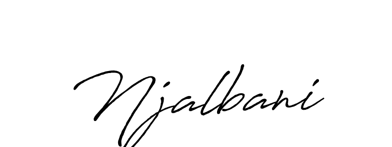 Njalbani stylish signature style. Best Handwritten Sign (Antro_Vectra_Bolder) for my name. Handwritten Signature Collection Ideas for my name Njalbani. Njalbani signature style 7 images and pictures png