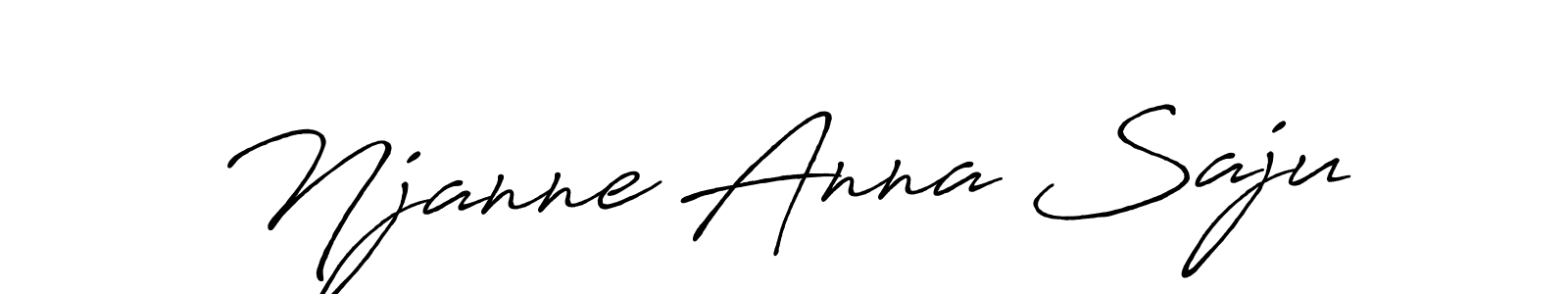 Use a signature maker to create a handwritten signature online. With this signature software, you can design (Antro_Vectra_Bolder) your own signature for name Njanne Anna Saju. Njanne Anna Saju signature style 7 images and pictures png