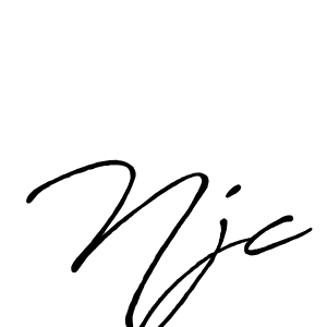 Also You can easily find your signature by using the search form. We will create Njc name handwritten signature images for you free of cost using Antro_Vectra_Bolder sign style. Njc signature style 7 images and pictures png