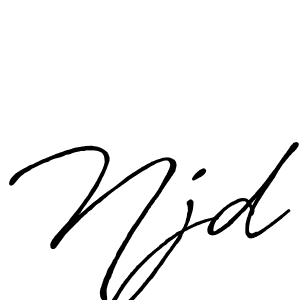 Design your own signature with our free online signature maker. With this signature software, you can create a handwritten (Antro_Vectra_Bolder) signature for name Njd. Njd signature style 7 images and pictures png