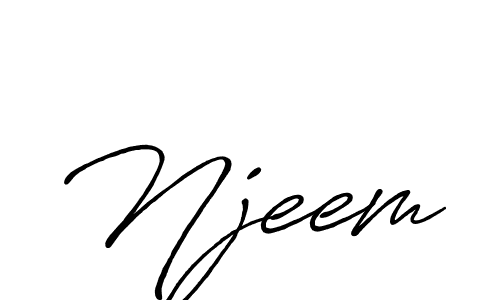 How to Draw Njeem signature style? Antro_Vectra_Bolder is a latest design signature styles for name Njeem. Njeem signature style 7 images and pictures png