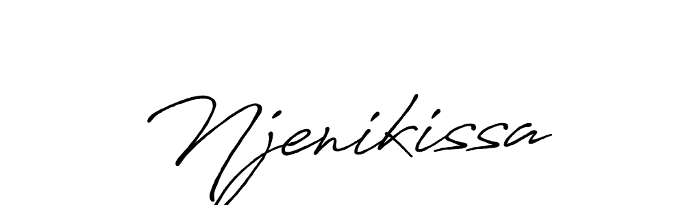 Also we have Njenikissa name is the best signature style. Create professional handwritten signature collection using Antro_Vectra_Bolder autograph style. Njenikissa signature style 7 images and pictures png