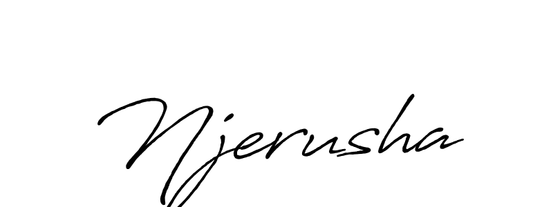 Njerusha stylish signature style. Best Handwritten Sign (Antro_Vectra_Bolder) for my name. Handwritten Signature Collection Ideas for my name Njerusha. Njerusha signature style 7 images and pictures png