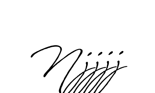 Use a signature maker to create a handwritten signature online. With this signature software, you can design (Antro_Vectra_Bolder) your own signature for name Njjjj. Njjjj signature style 7 images and pictures png
