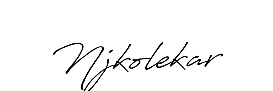 Use a signature maker to create a handwritten signature online. With this signature software, you can design (Antro_Vectra_Bolder) your own signature for name Njkolekar. Njkolekar signature style 7 images and pictures png