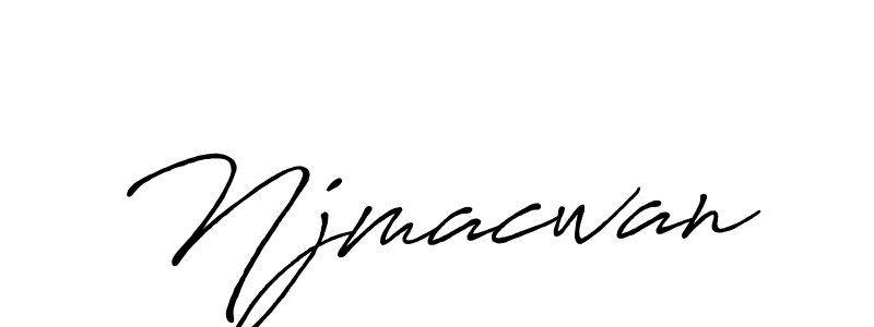 How to make Njmacwan name signature. Use Antro_Vectra_Bolder style for creating short signs online. This is the latest handwritten sign. Njmacwan signature style 7 images and pictures png