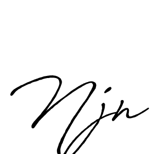 How to make Njn name signature. Use Antro_Vectra_Bolder style for creating short signs online. This is the latest handwritten sign. Njn signature style 7 images and pictures png