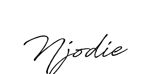 Use a signature maker to create a handwritten signature online. With this signature software, you can design (Antro_Vectra_Bolder) your own signature for name Njodie. Njodie signature style 7 images and pictures png