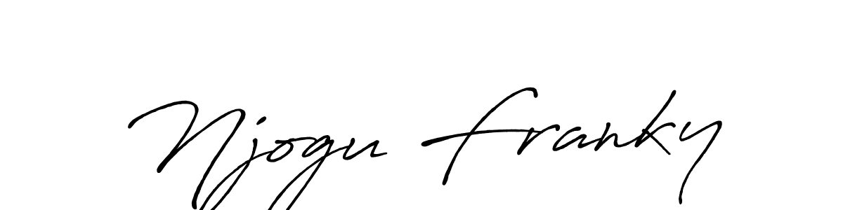 Use a signature maker to create a handwritten signature online. With this signature software, you can design (Antro_Vectra_Bolder) your own signature for name Njogu Franky. Njogu Franky signature style 7 images and pictures png