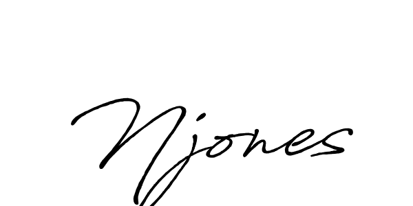The best way (Antro_Vectra_Bolder) to make a short signature is to pick only two or three words in your name. The name Njones include a total of six letters. For converting this name. Njones signature style 7 images and pictures png