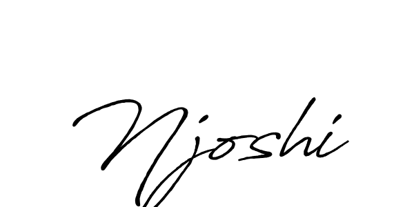 Create a beautiful signature design for name Njoshi. With this signature (Antro_Vectra_Bolder) fonts, you can make a handwritten signature for free. Njoshi signature style 7 images and pictures png