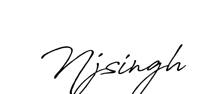 Njsingh stylish signature style. Best Handwritten Sign (Antro_Vectra_Bolder) for my name. Handwritten Signature Collection Ideas for my name Njsingh. Njsingh signature style 7 images and pictures png