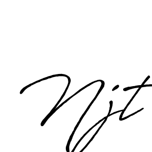 This is the best signature style for the Njt name. Also you like these signature font (Antro_Vectra_Bolder). Mix name signature. Njt signature style 7 images and pictures png