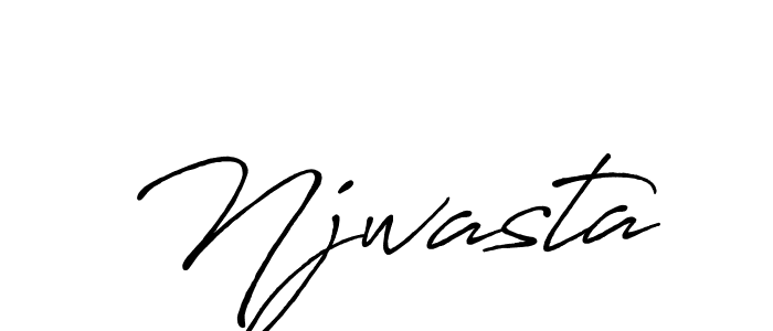 How to make Njwasta signature? Antro_Vectra_Bolder is a professional autograph style. Create handwritten signature for Njwasta name. Njwasta signature style 7 images and pictures png
