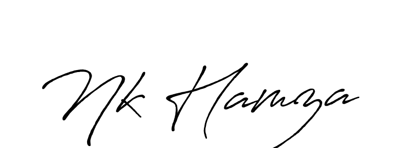 How to Draw Nk Hamza signature style? Antro_Vectra_Bolder is a latest design signature styles for name Nk Hamza. Nk Hamza signature style 7 images and pictures png