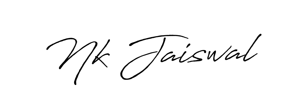 Make a beautiful signature design for name Nk Jaiswal. Use this online signature maker to create a handwritten signature for free. Nk Jaiswal signature style 7 images and pictures png