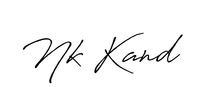 You should practise on your own different ways (Antro_Vectra_Bolder) to write your name (Nk Kand) in signature. don't let someone else do it for you. Nk Kand signature style 7 images and pictures png