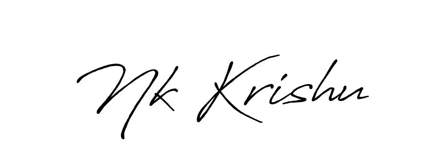 Make a short Nk Krishu signature style. Manage your documents anywhere anytime using Antro_Vectra_Bolder. Create and add eSignatures, submit forms, share and send files easily. Nk Krishu signature style 7 images and pictures png