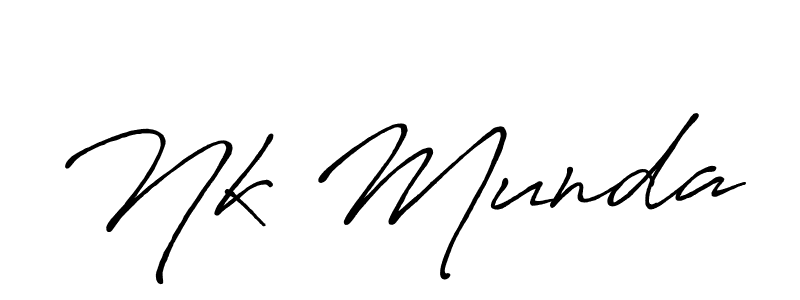 The best way (Antro_Vectra_Bolder) to make a short signature is to pick only two or three words in your name. The name Nk Munda include a total of six letters. For converting this name. Nk Munda signature style 7 images and pictures png