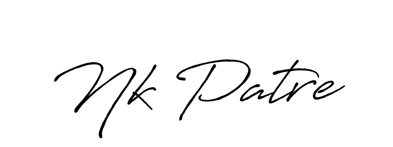 Antro_Vectra_Bolder is a professional signature style that is perfect for those who want to add a touch of class to their signature. It is also a great choice for those who want to make their signature more unique. Get Nk Patre name to fancy signature for free. Nk Patre signature style 7 images and pictures png