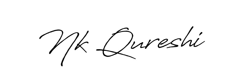 The best way (Antro_Vectra_Bolder) to make a short signature is to pick only two or three words in your name. The name Nk Qureshi include a total of six letters. For converting this name. Nk Qureshi signature style 7 images and pictures png