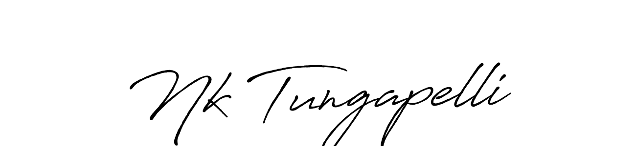 How to make Nk Tungapelli signature? Antro_Vectra_Bolder is a professional autograph style. Create handwritten signature for Nk Tungapelli name. Nk Tungapelli signature style 7 images and pictures png