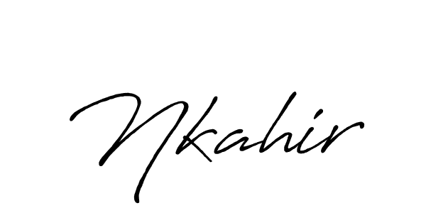 Here are the top 10 professional signature styles for the name Nkahir. These are the best autograph styles you can use for your name. Nkahir signature style 7 images and pictures png