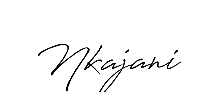 Also we have Nkajani name is the best signature style. Create professional handwritten signature collection using Antro_Vectra_Bolder autograph style. Nkajani signature style 7 images and pictures png