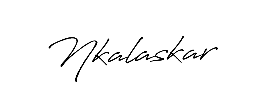 You should practise on your own different ways (Antro_Vectra_Bolder) to write your name (Nkalaskar) in signature. don't let someone else do it for you. Nkalaskar signature style 7 images and pictures png