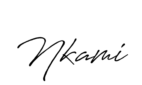 Create a beautiful signature design for name Nkami. With this signature (Antro_Vectra_Bolder) fonts, you can make a handwritten signature for free. Nkami signature style 7 images and pictures png