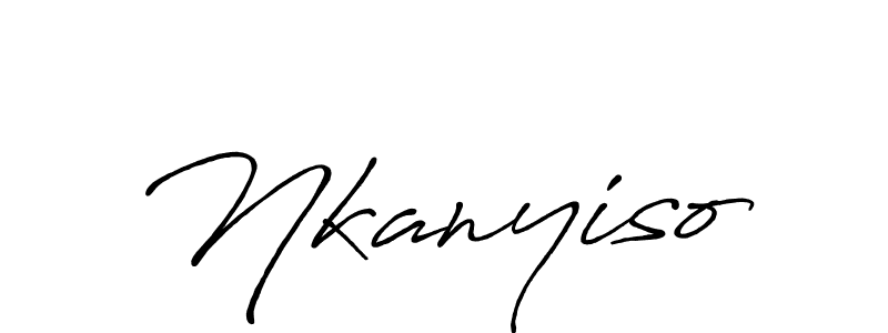 Also we have Nkanyiso name is the best signature style. Create professional handwritten signature collection using Antro_Vectra_Bolder autograph style. Nkanyiso signature style 7 images and pictures png