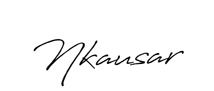 How to Draw Nkausar signature style? Antro_Vectra_Bolder is a latest design signature styles for name Nkausar. Nkausar signature style 7 images and pictures png