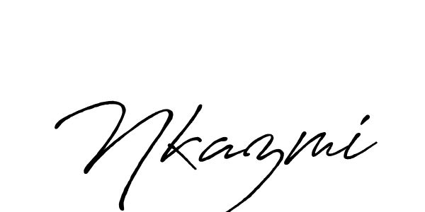 You can use this online signature creator to create a handwritten signature for the name Nkazmi. This is the best online autograph maker. Nkazmi signature style 7 images and pictures png