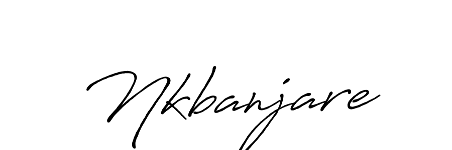 Create a beautiful signature design for name Nkbanjare. With this signature (Antro_Vectra_Bolder) fonts, you can make a handwritten signature for free. Nkbanjare signature style 7 images and pictures png