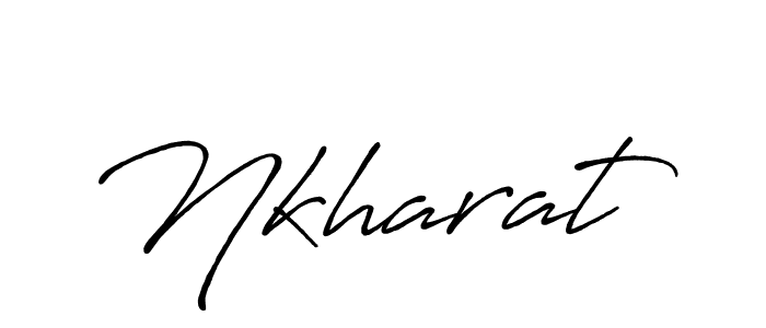 Use a signature maker to create a handwritten signature online. With this signature software, you can design (Antro_Vectra_Bolder) your own signature for name Nkharat. Nkharat signature style 7 images and pictures png