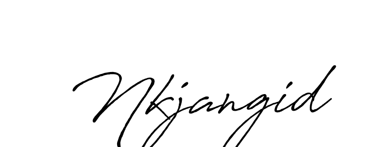 Create a beautiful signature design for name Nkjangid. With this signature (Antro_Vectra_Bolder) fonts, you can make a handwritten signature for free. Nkjangid signature style 7 images and pictures png