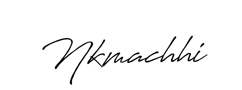 Nkmachhi stylish signature style. Best Handwritten Sign (Antro_Vectra_Bolder) for my name. Handwritten Signature Collection Ideas for my name Nkmachhi. Nkmachhi signature style 7 images and pictures png