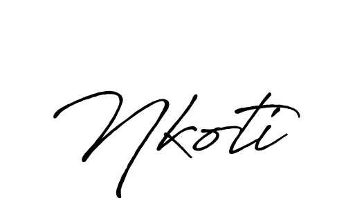 Best and Professional Signature Style for Nkoti. Antro_Vectra_Bolder Best Signature Style Collection. Nkoti signature style 7 images and pictures png