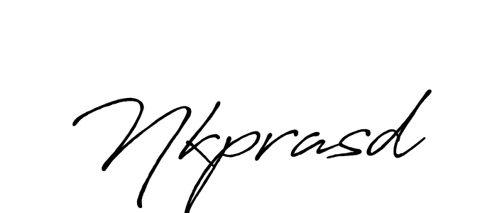 Design your own signature with our free online signature maker. With this signature software, you can create a handwritten (Antro_Vectra_Bolder) signature for name Nkprasd. Nkprasd signature style 7 images and pictures png