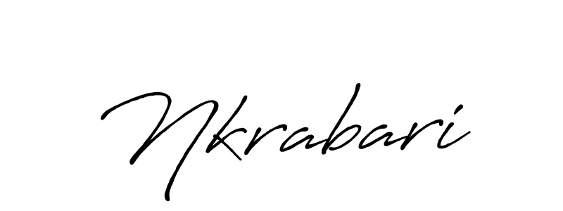 Also You can easily find your signature by using the search form. We will create Nkrabari name handwritten signature images for you free of cost using Antro_Vectra_Bolder sign style. Nkrabari signature style 7 images and pictures png