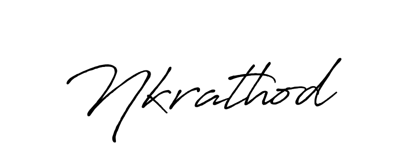 How to make Nkrathod name signature. Use Antro_Vectra_Bolder style for creating short signs online. This is the latest handwritten sign. Nkrathod signature style 7 images and pictures png