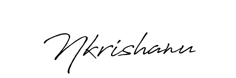 Also we have Nkrishanu name is the best signature style. Create professional handwritten signature collection using Antro_Vectra_Bolder autograph style. Nkrishanu signature style 7 images and pictures png
