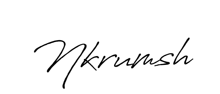 Make a beautiful signature design for name Nkrumsh. Use this online signature maker to create a handwritten signature for free. Nkrumsh signature style 7 images and pictures png