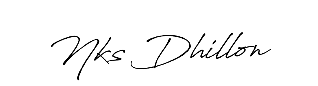 You should practise on your own different ways (Antro_Vectra_Bolder) to write your name (Nks Dhillon) in signature. don't let someone else do it for you. Nks Dhillon signature style 7 images and pictures png