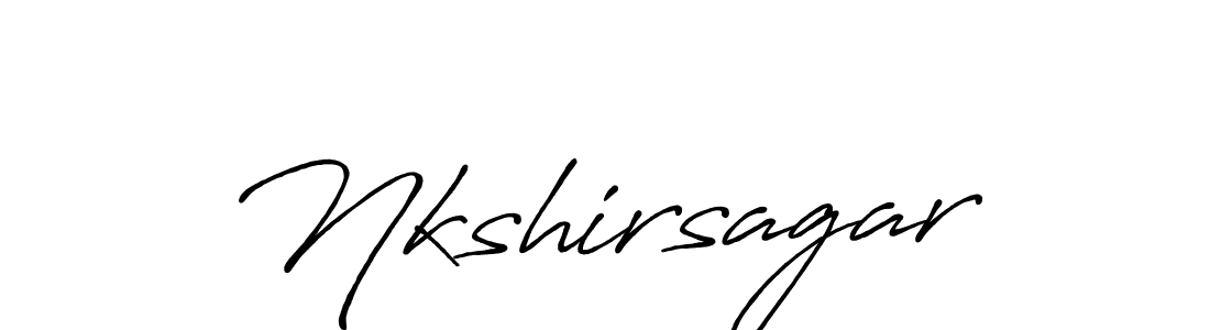 It looks lik you need a new signature style for name Nkshirsagar. Design unique handwritten (Antro_Vectra_Bolder) signature with our free signature maker in just a few clicks. Nkshirsagar signature style 7 images and pictures png